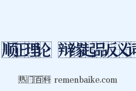 顺正理论·辩缘起品反义词是什么意思的图片